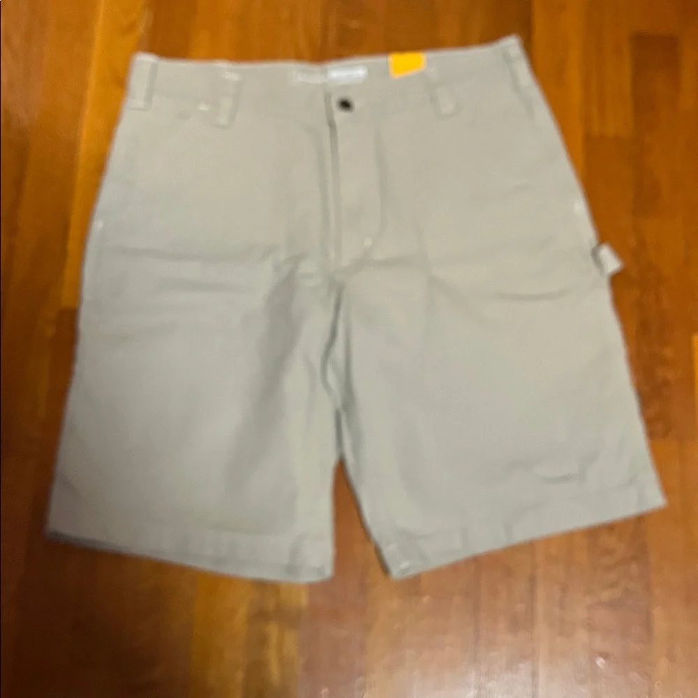 Carhartt Men's Beige Cargo Shorts. NWT SIZE 36. 11 inseam. Relaxed fit - Picture 3 of 6